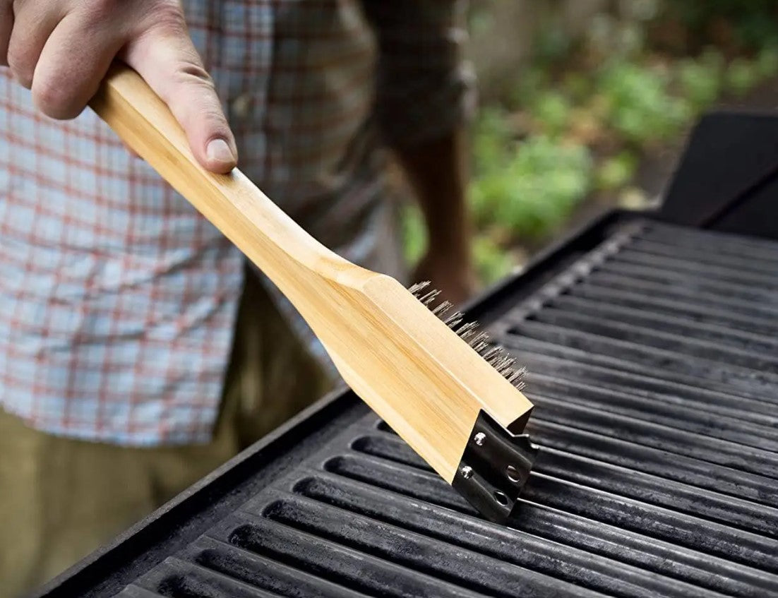 100% Recycled Stainless Steel BBQ Tool Set with Bamboo Handles, Eco-Fr –  R&B The Change